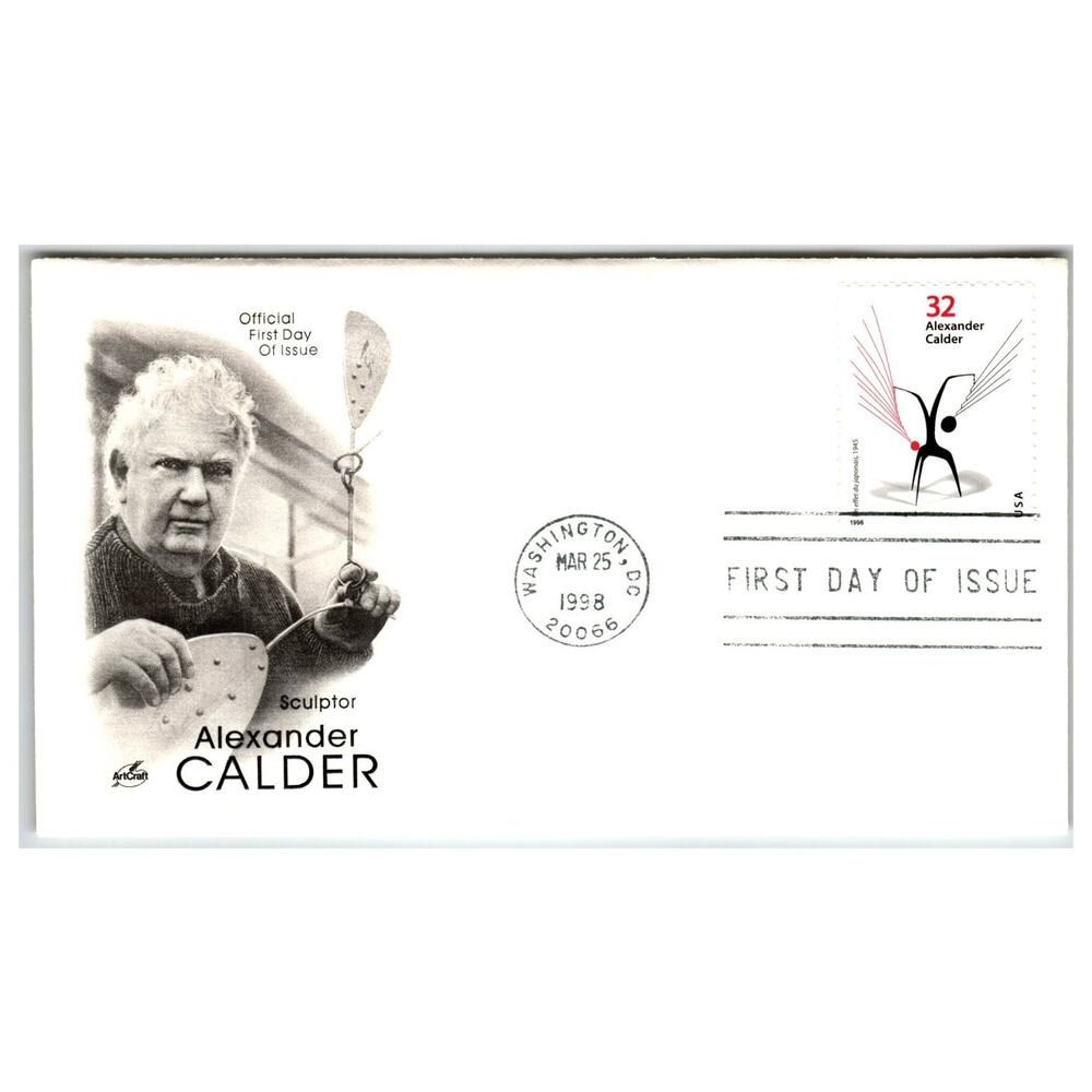 Scott #3211 Alexander Calder 1998 First Day Cover FDC ArtCraft